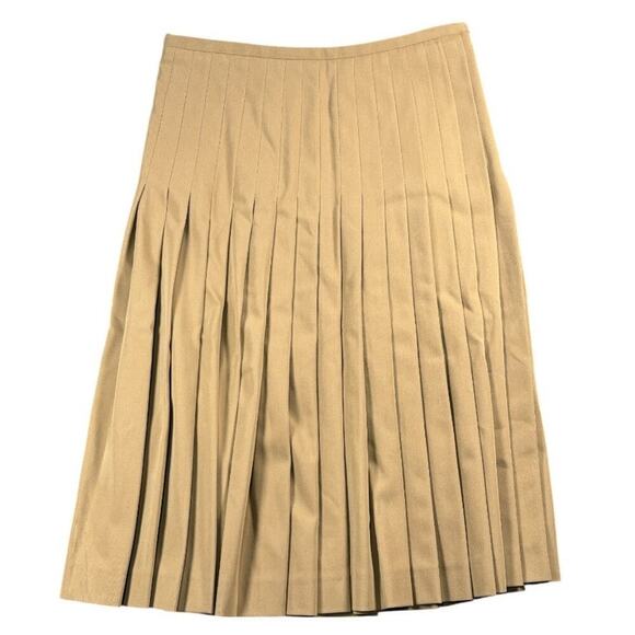 NWT Michael Kors Collection Wool Serge Pleated Skirt Size‎ 6 Career Academia - Picture 3 of 9